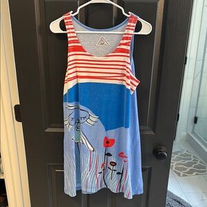 Colorful Striped Tank Dress